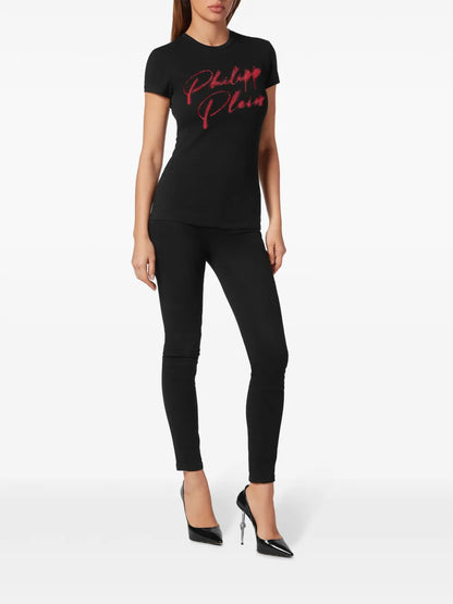 Crystal-Embellished Cotton T-Shirt