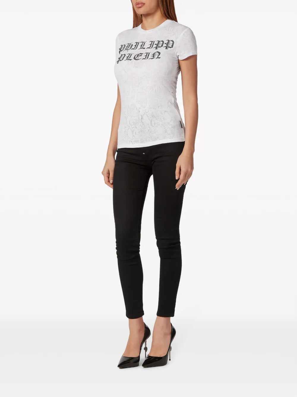Crystal-Embellished Cotton T-Shirt