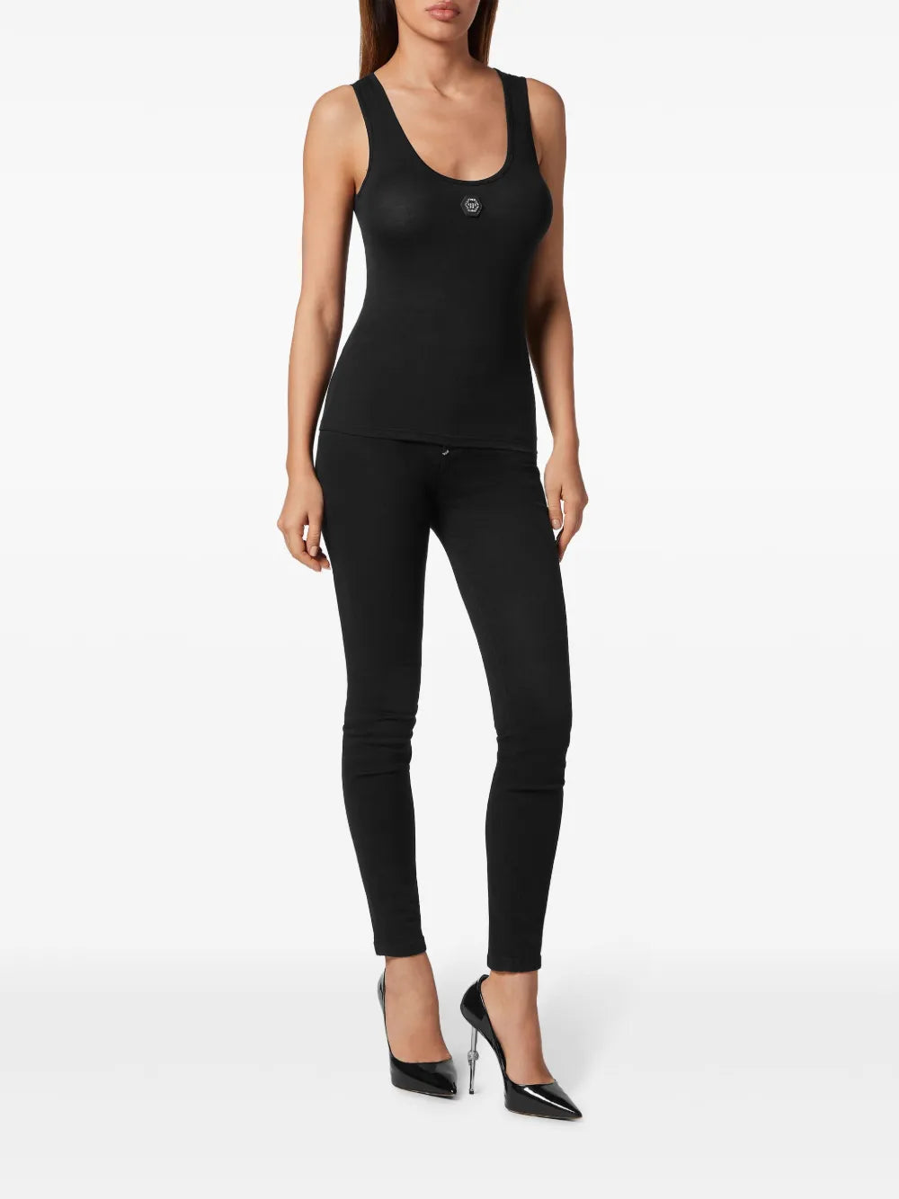 Logo-Appliquéd Cotton Tank Top