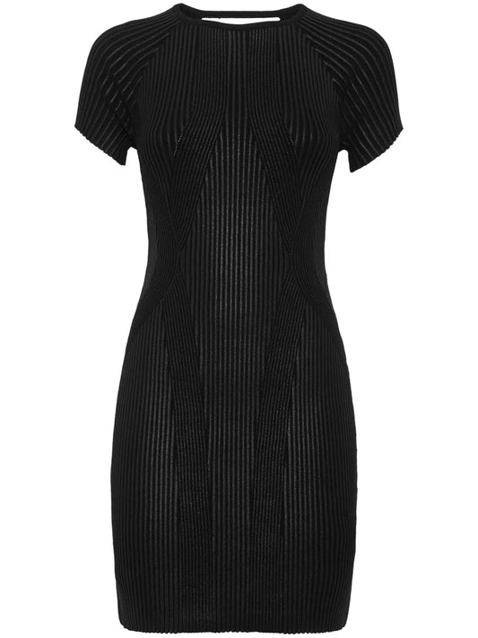 Coated Cut-Out Minidress