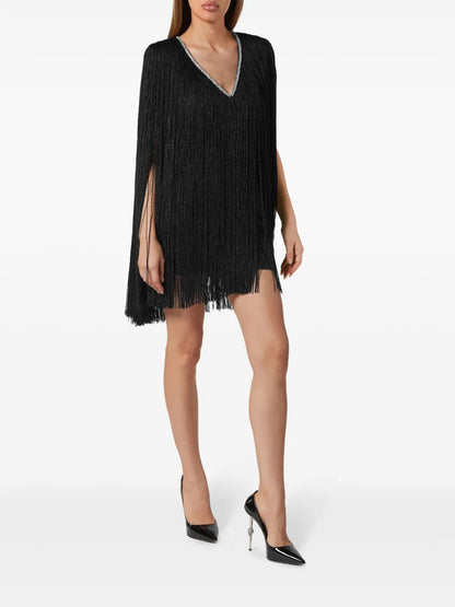 Fringed Lurex Minidress