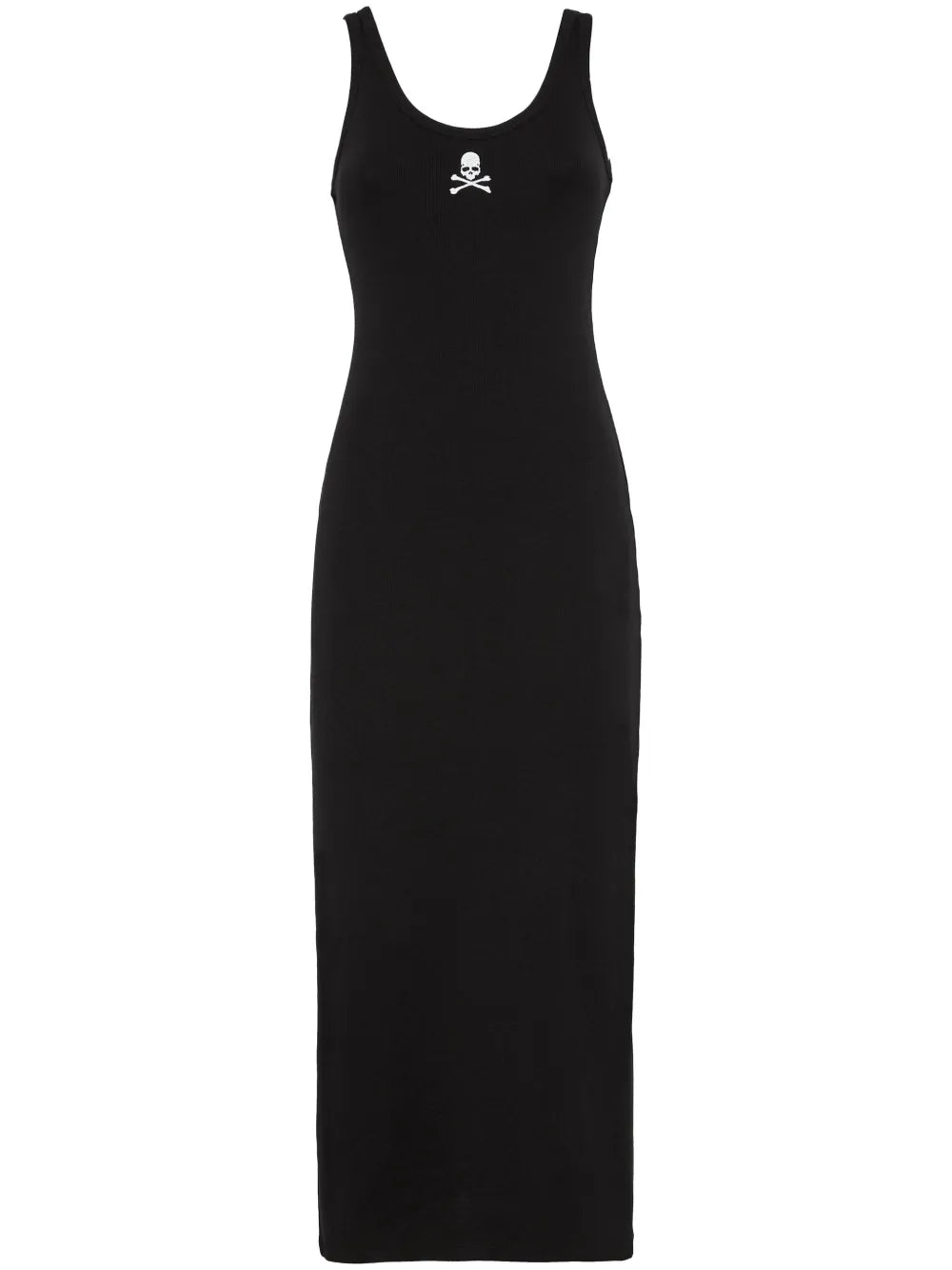 Skull-Embroidered Tank Dress