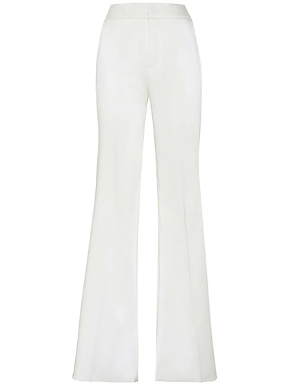 Flared Satin Trousers