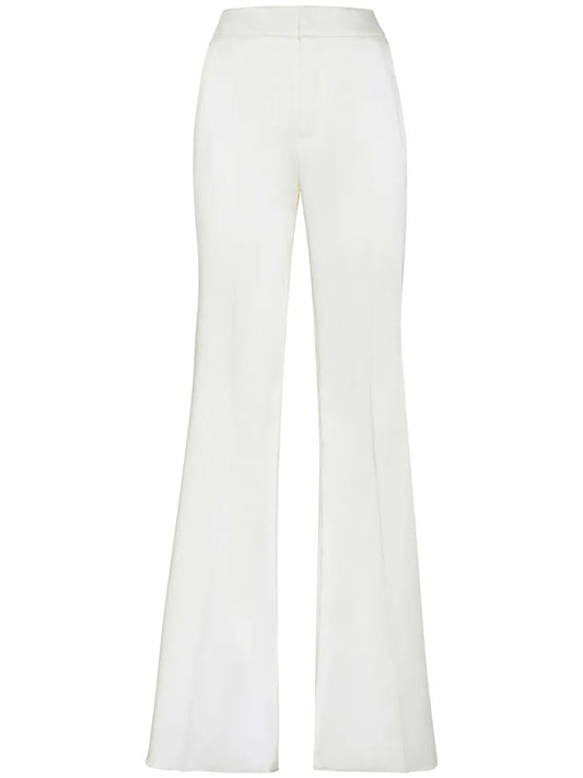 Flared Satin Trousers