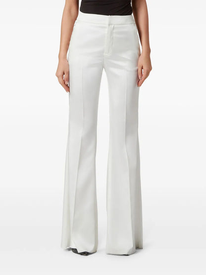 Flared Satin Trousers