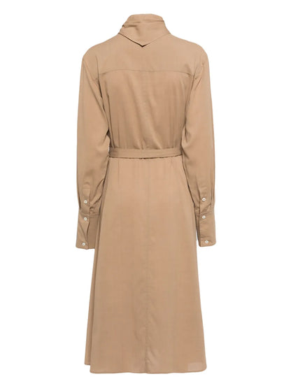 Belted Handkerchief Shirtdress