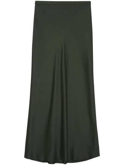 Bar Silk Midi Skirt