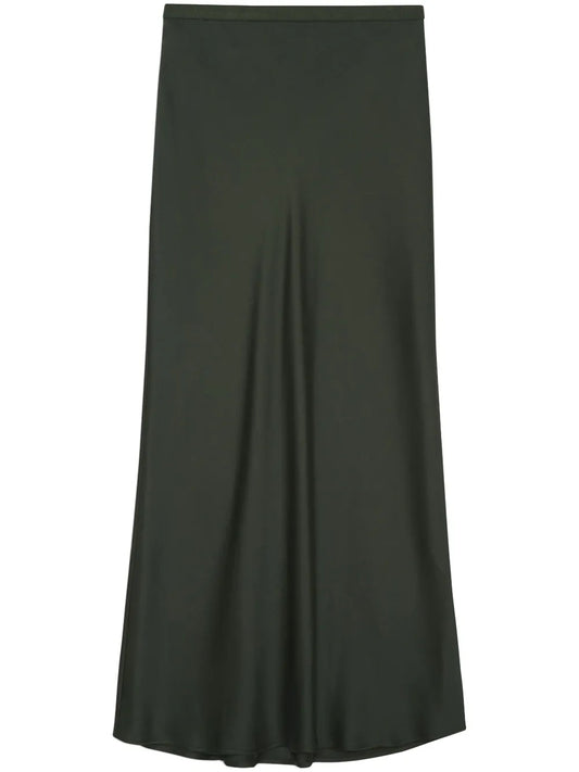 Bar Silk Midi Skirt