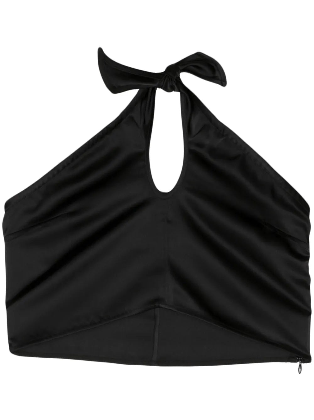 Knot Satin Bandeau Top