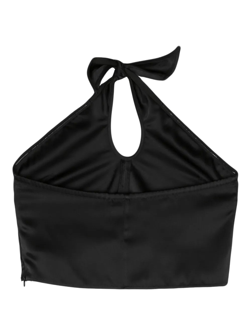 Knot Satin Bandeau Top