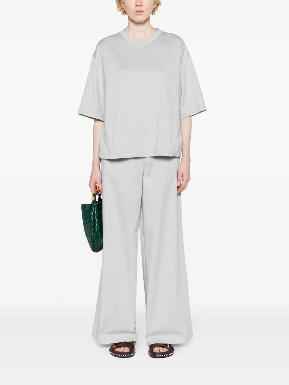 Wide-Leg Tailored Trousers