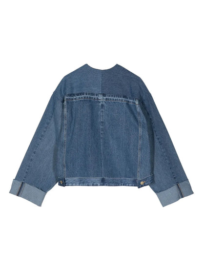 University Single-Breasted Denim Jacket