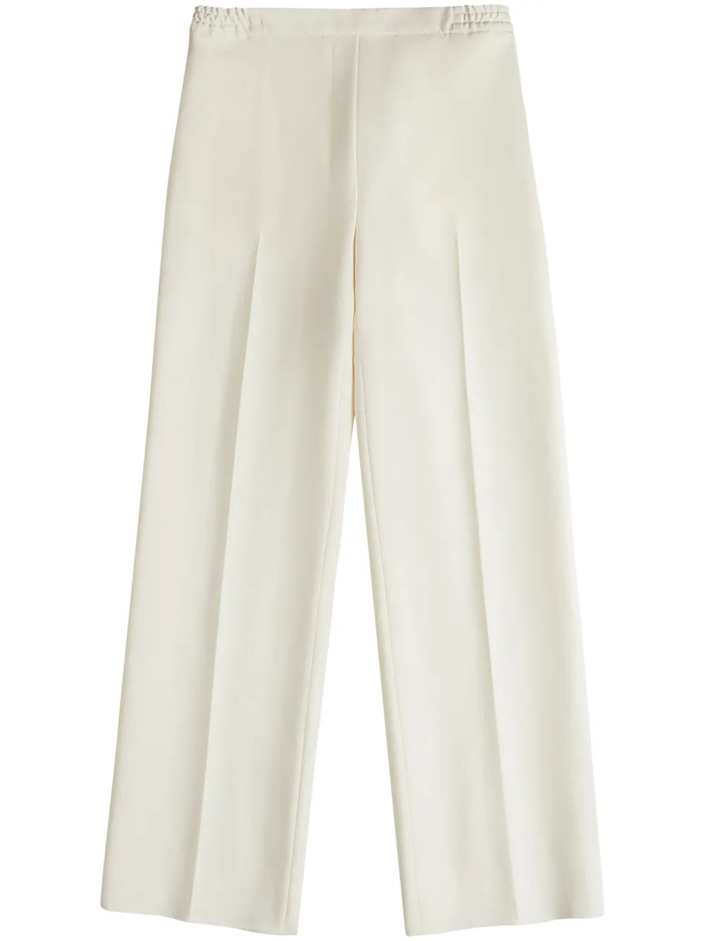 Elasticated-Waist Virgin-Wool Trousers