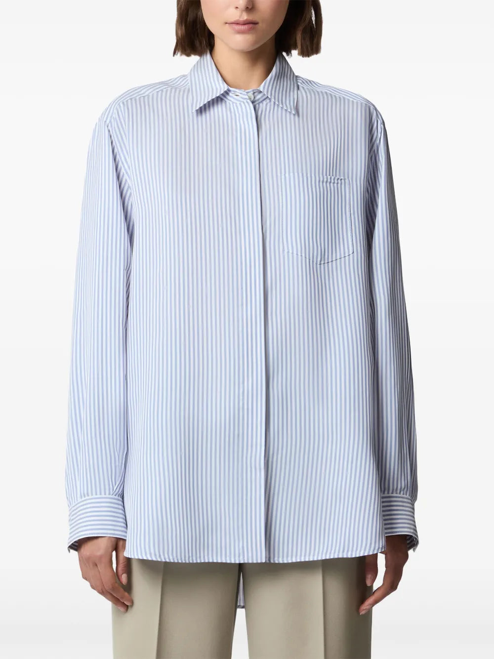 Striped Poplin Shirt