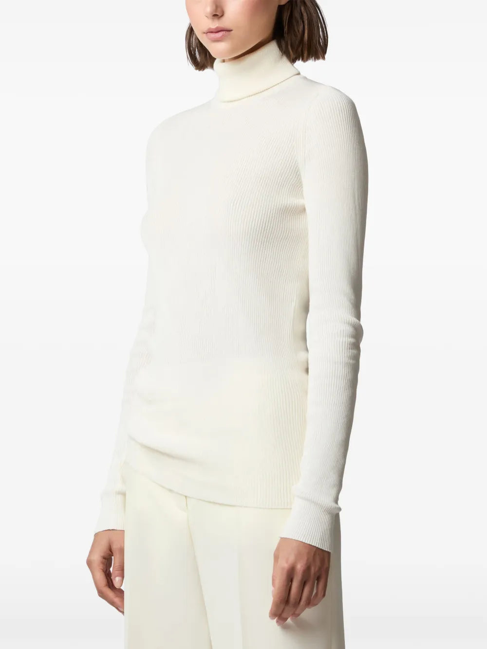 Roll-Neck Ribbed-Knit Jumper