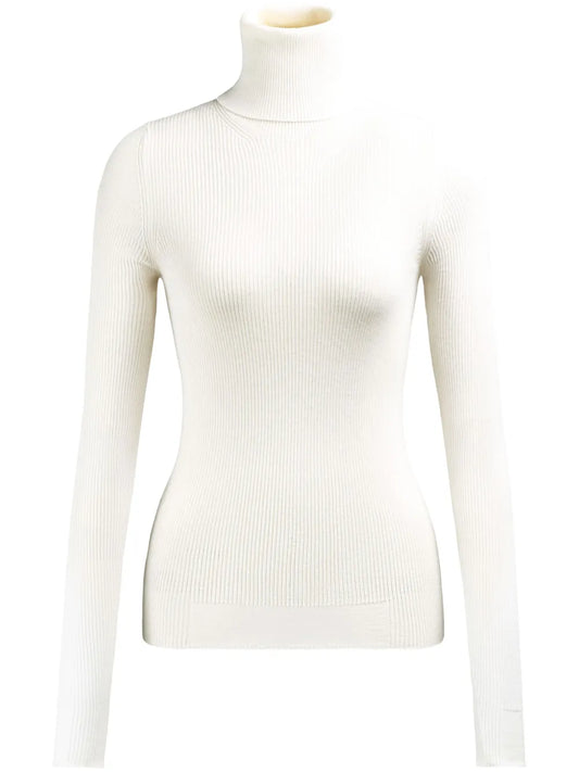 Roll-Neck Ribbed-Knit Jumper