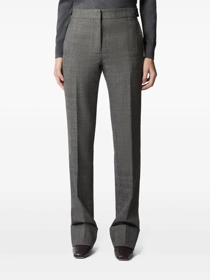 Pressed-Crease Straight Trousers