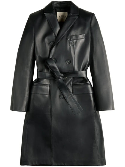 Leather Trench Coat