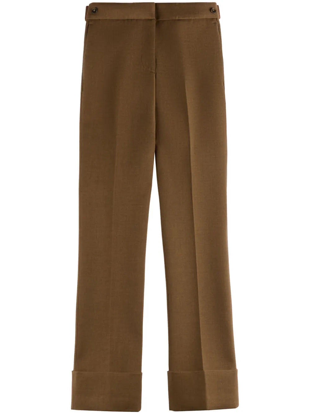 Pressed-Crease Straight Trousers
