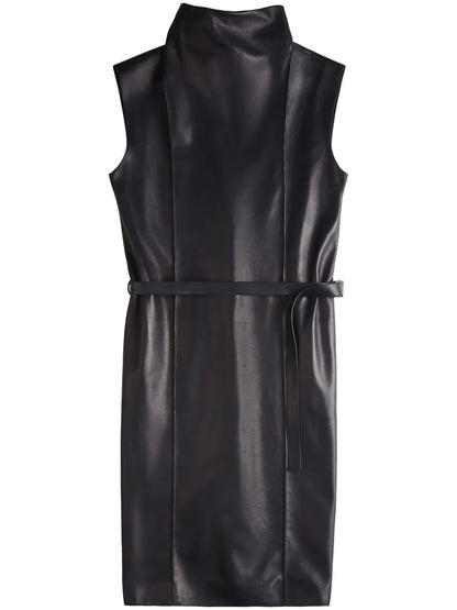 Leather Midi Dress