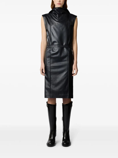 Leather Midi Dress