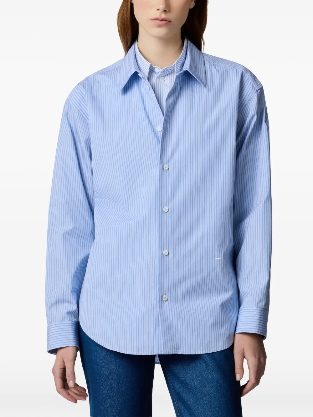Double-Collar Poplin Shirt