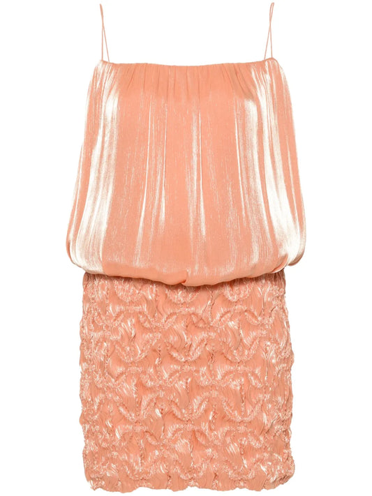 Tema Lurex-Detail Mini Dress