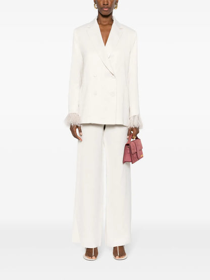 Ribes Textured Straight Trousers