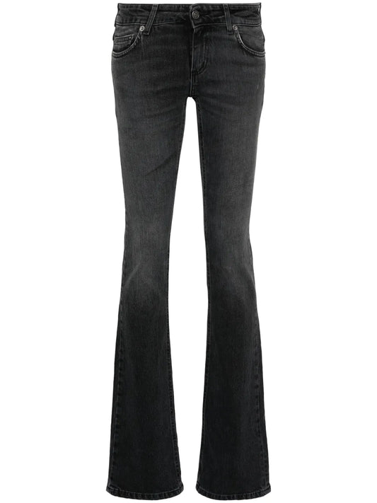 Logo-Patch Bootcut Jeans