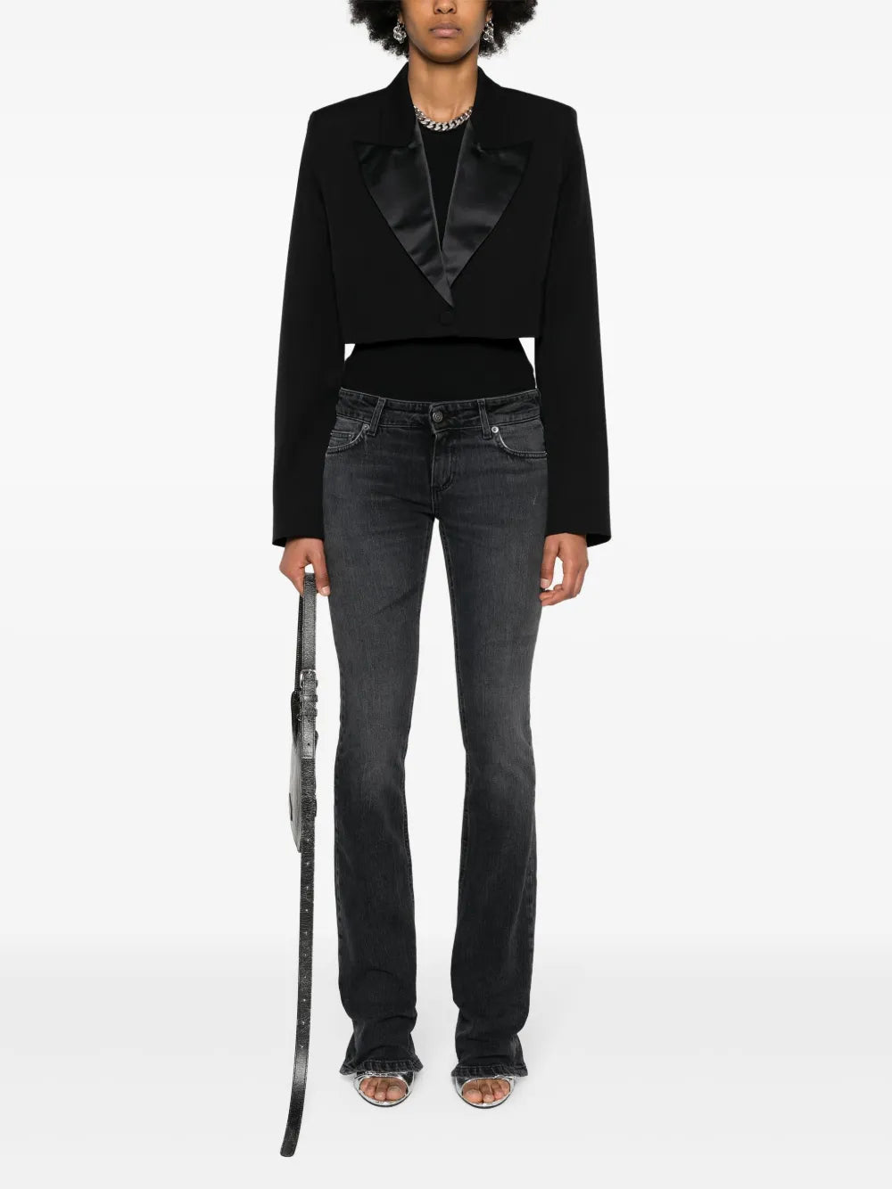 Logo-Patch Bootcut Jeans
