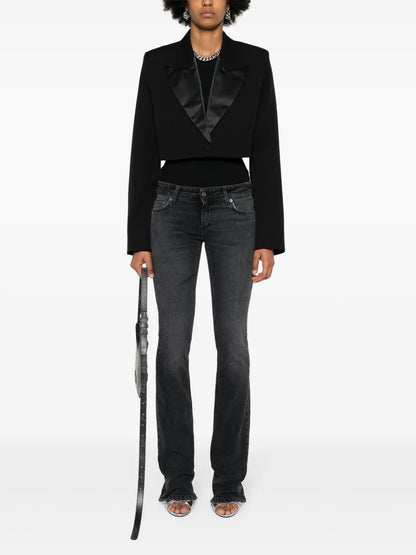 Logo-Patch Bootcut Jeans