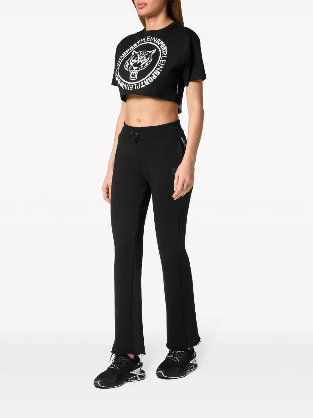Logo-Print Cropped T-Shirt