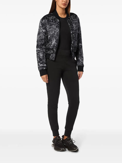 Jungle-Print Bomber Jacket