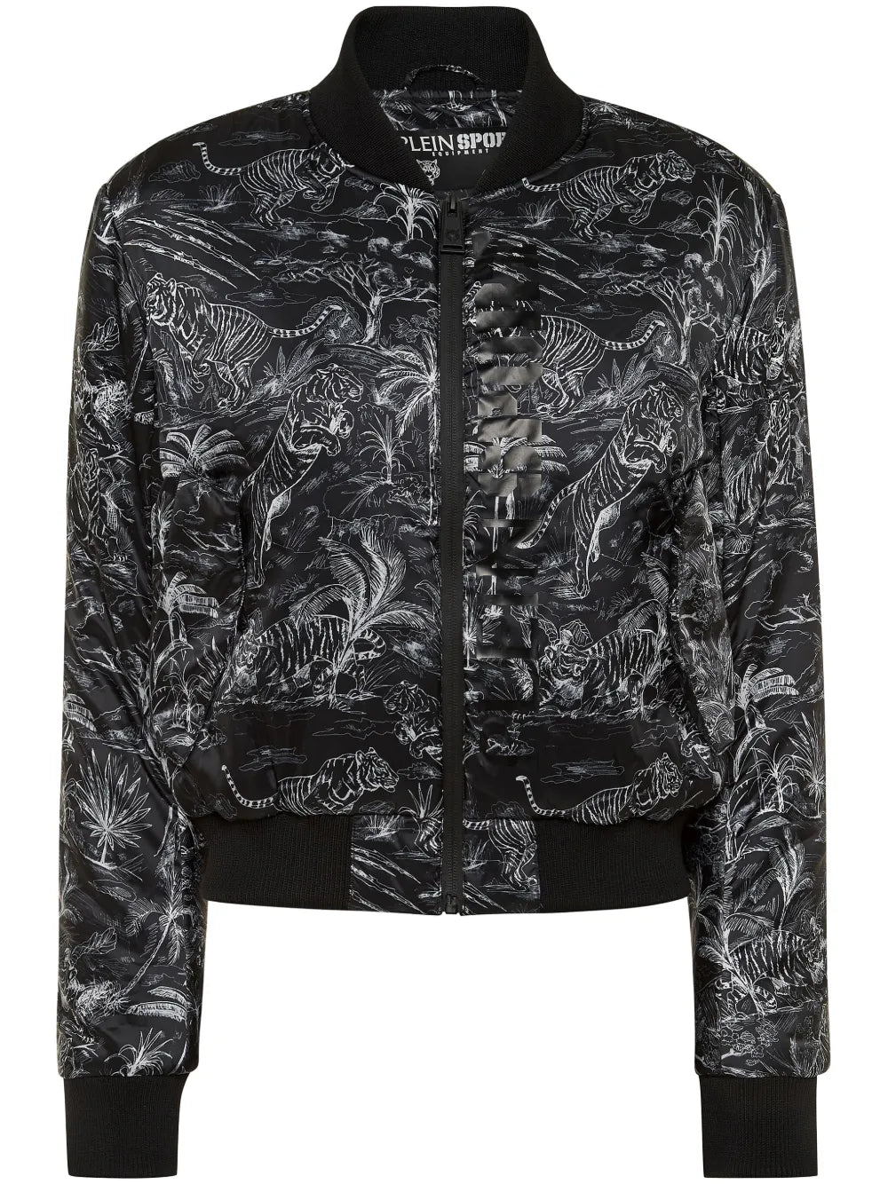 Jungle-Print Bomber Jacket