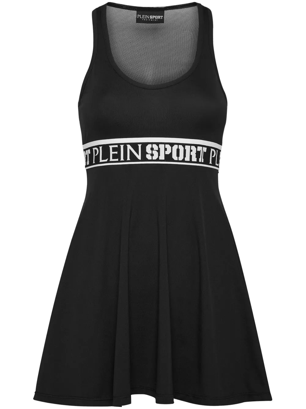Logo-Band Sleeveless Mini Dress