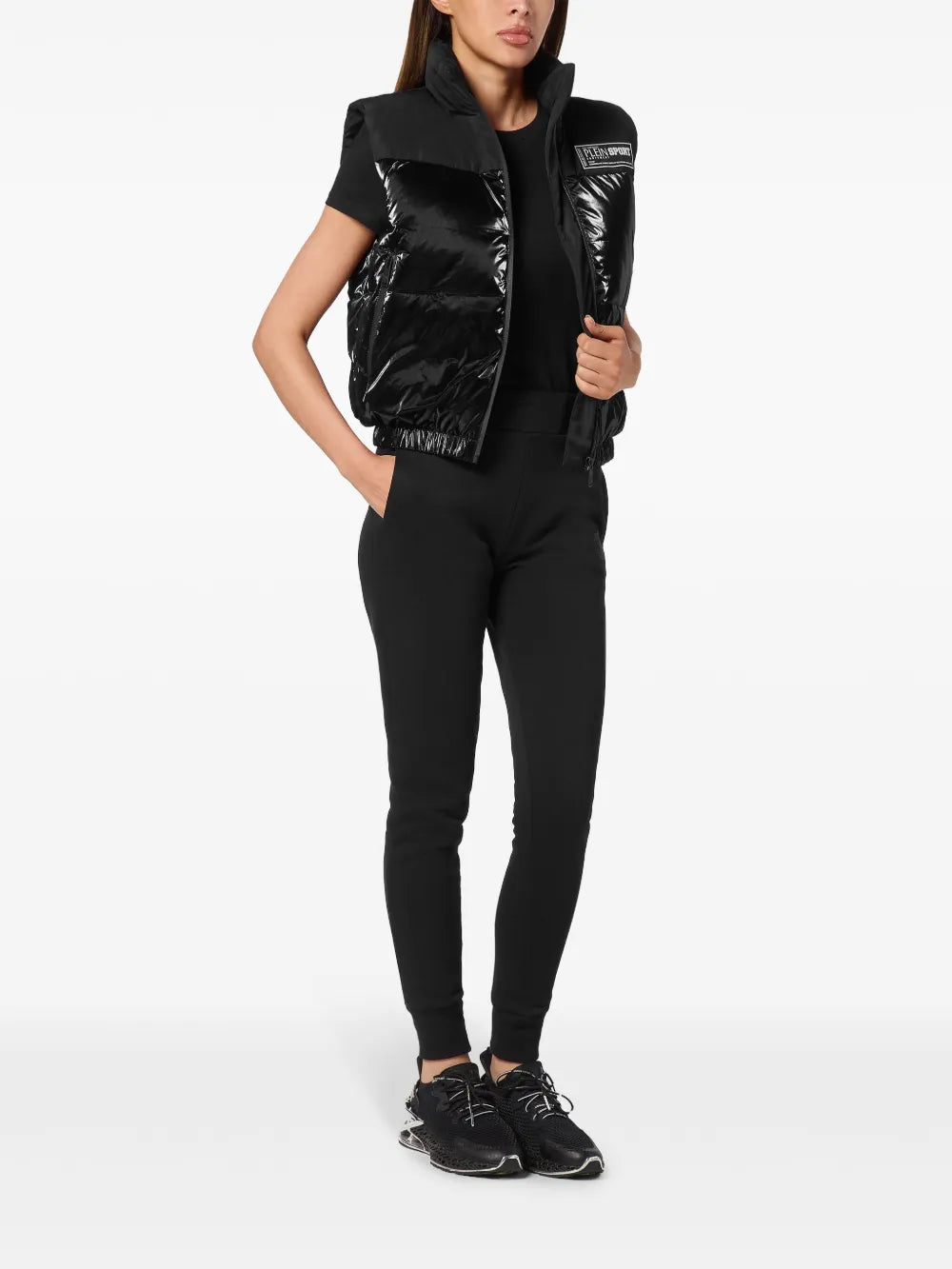 Logo-Print Quilted Gilet