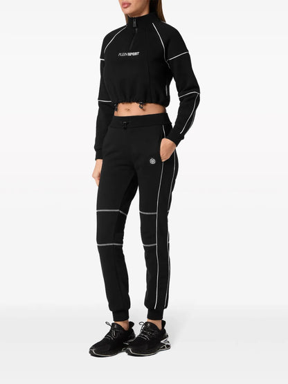 Logo-Print Cropped Sweatshirt