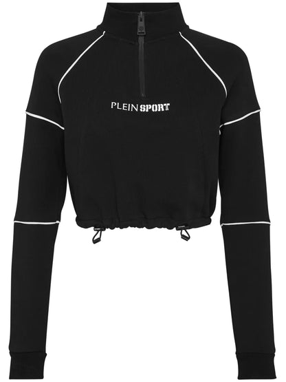 Logo-Print Cropped Sweatshirt