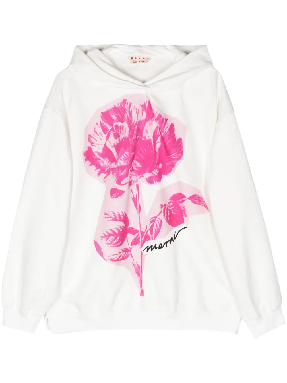 Collage Flowers Cotton Hoodie