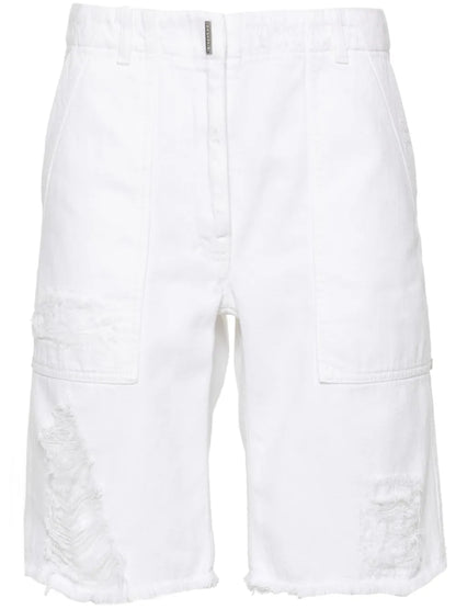 Mid-Rise Denim Shorts
