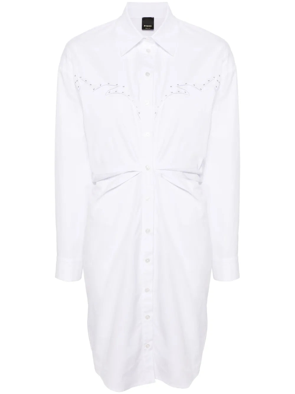Eyelet-Detail Cotton Shirtdress
