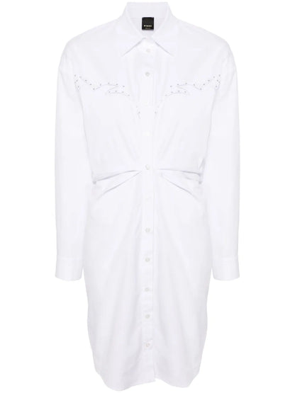Eyelet-Detail Cotton Shirtdress