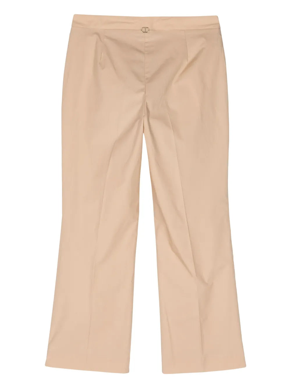 Logo-Plaque Cropped Trousers