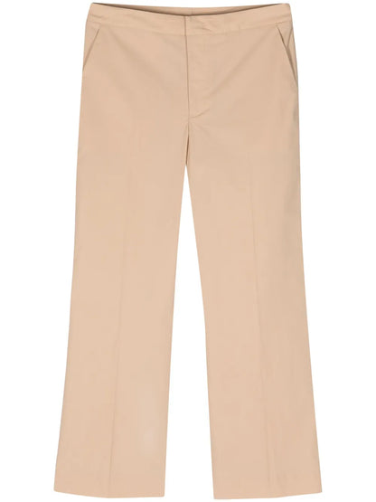 Logo-Plaque Cropped Trousers