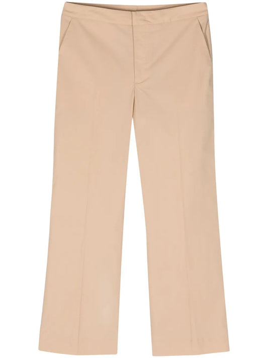 Logo-Plaque Cropped Trousers