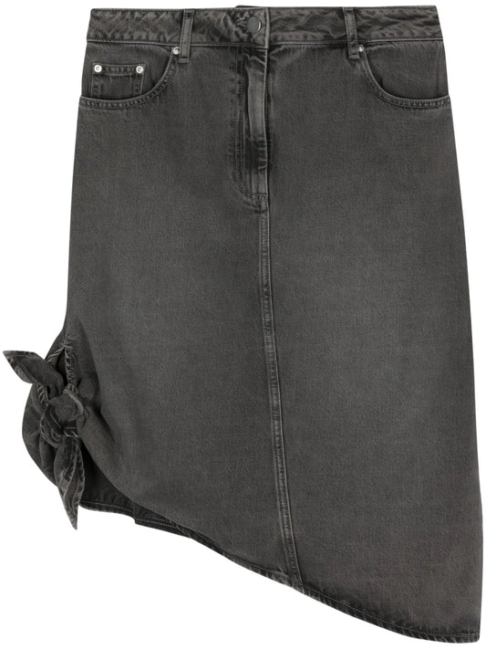 Drapy Denim Skirt