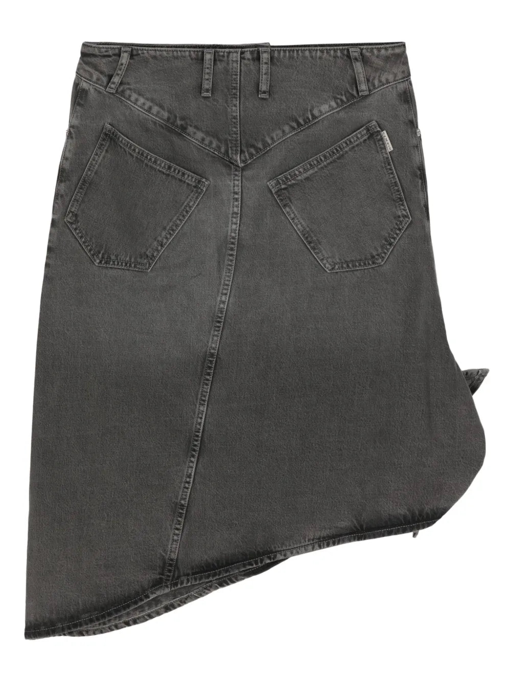 Drapy Denim Skirt