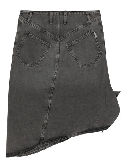 Drapy Denim Skirt