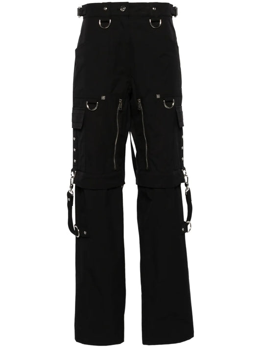 High-Waist Cargo Trousers