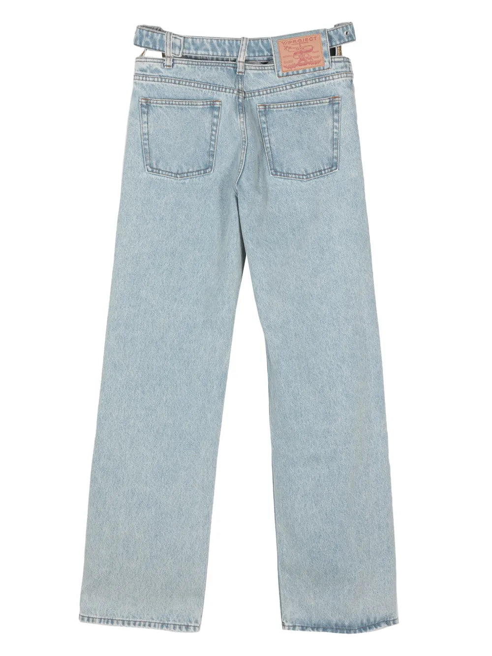 Belted Wide-Leg Jeans